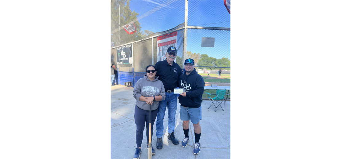 Brian Heyman of the VA kindly donating to our League.